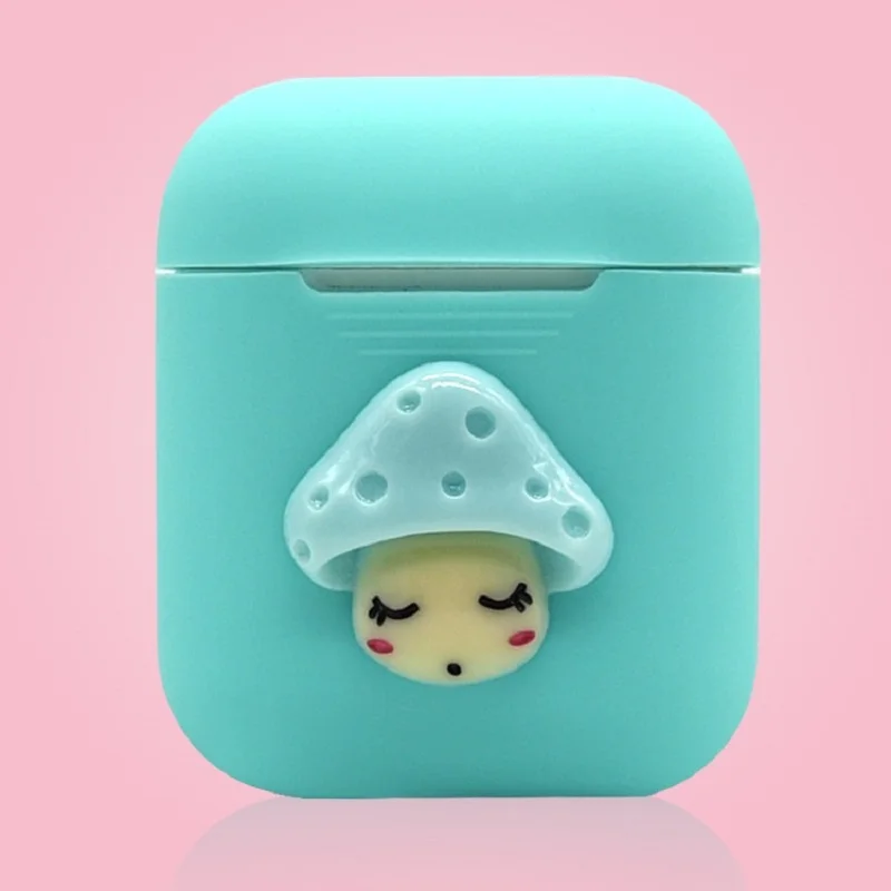 Мультфильм airpods силиконовый чехол с брелком для Apple Обложка защитный