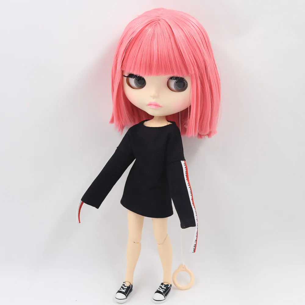 ICY Nude Blyth кукла для серии No. BL2476 шарнир тело розовые волосы резные губы матовое