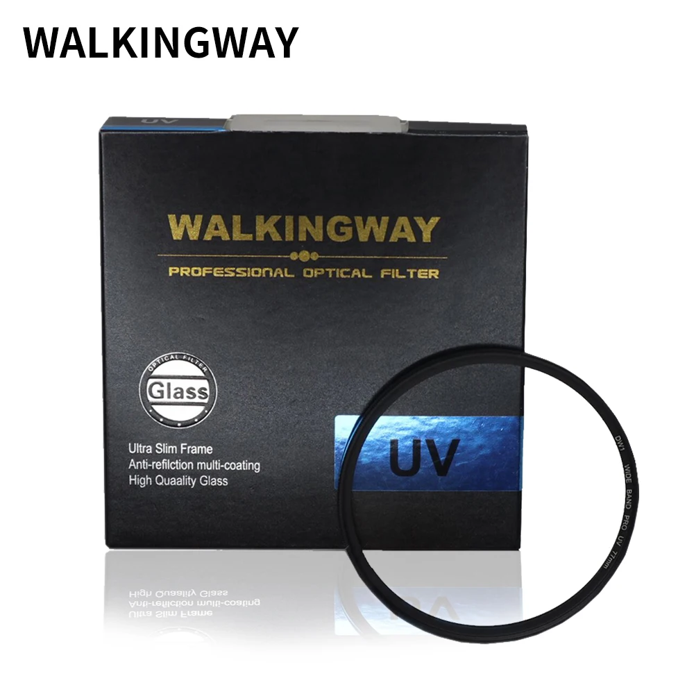 

Walkingway UV Filter Camera Filter Ultra-Violet Protector Lens Filter 49/52/55/58/62/67/72/77/82 mm Filter for Canon Sony Nikon