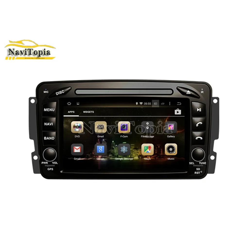 Cheap NAVITOPIA 4G RAM 64G ROM PX6 Six Core Android 9.0 Car DVD for W170/CLK-C209 W209 1998-2005/CLK-C208 W208 1996-2008/W163 10