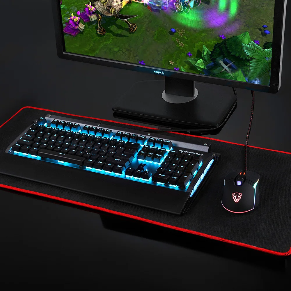 Motospeed CK98 RGB механическая клавиатура для игр Kailh коробка переключатель 104 ключ и