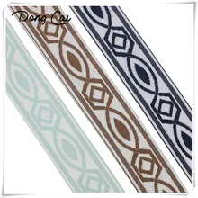 

Polyester lace Embroidery Ribbons waist sealing length accessories jacquard webbing strap 3yard/lot Width 3CM