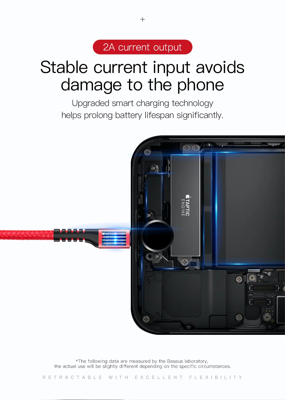 Baseus пружинный USB кабель для iPhone зарядное устройство Быстрая зарядка кабель для передачи данных USB для укладки автомобиля для хранения провода для iPhone X 8 7 6 6s