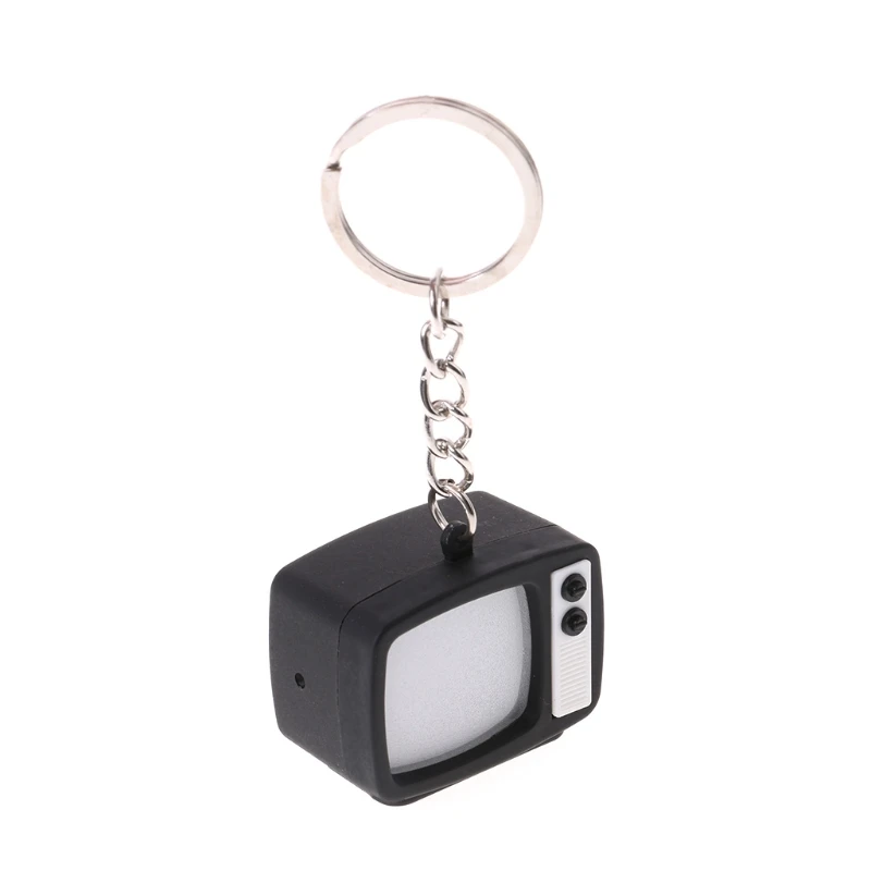 

Creative Television LED Keychain Key Holder Mini TV Sound Light Up Decor Gift