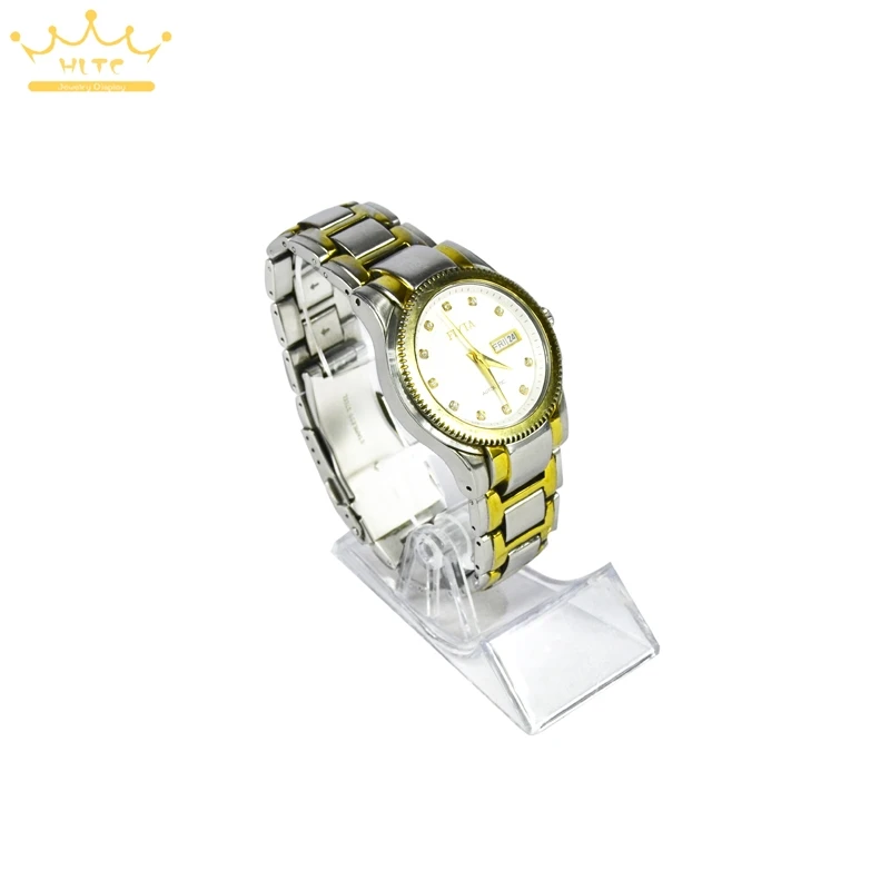 

free shipping wholesale 100 pieces rotating Watch display watch holder clear watch bangle bracelet holder stand