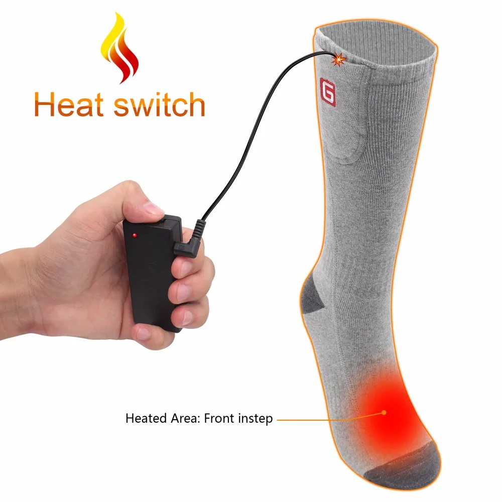 Cold Weather Electric Heated Socks for Chronically Cold Feet Gary,2.4