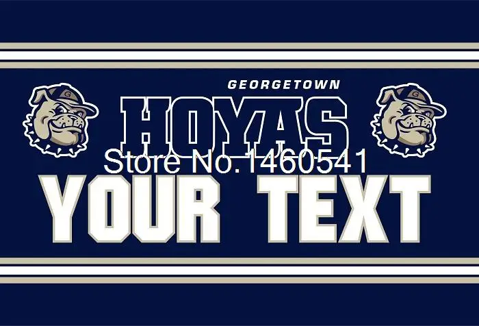 Georgetown Hoyas YOUR TEXT Flag 3ft x 5ft Polyester NCAA Banner Flying Size No.4 144* 96cm Custom flag |