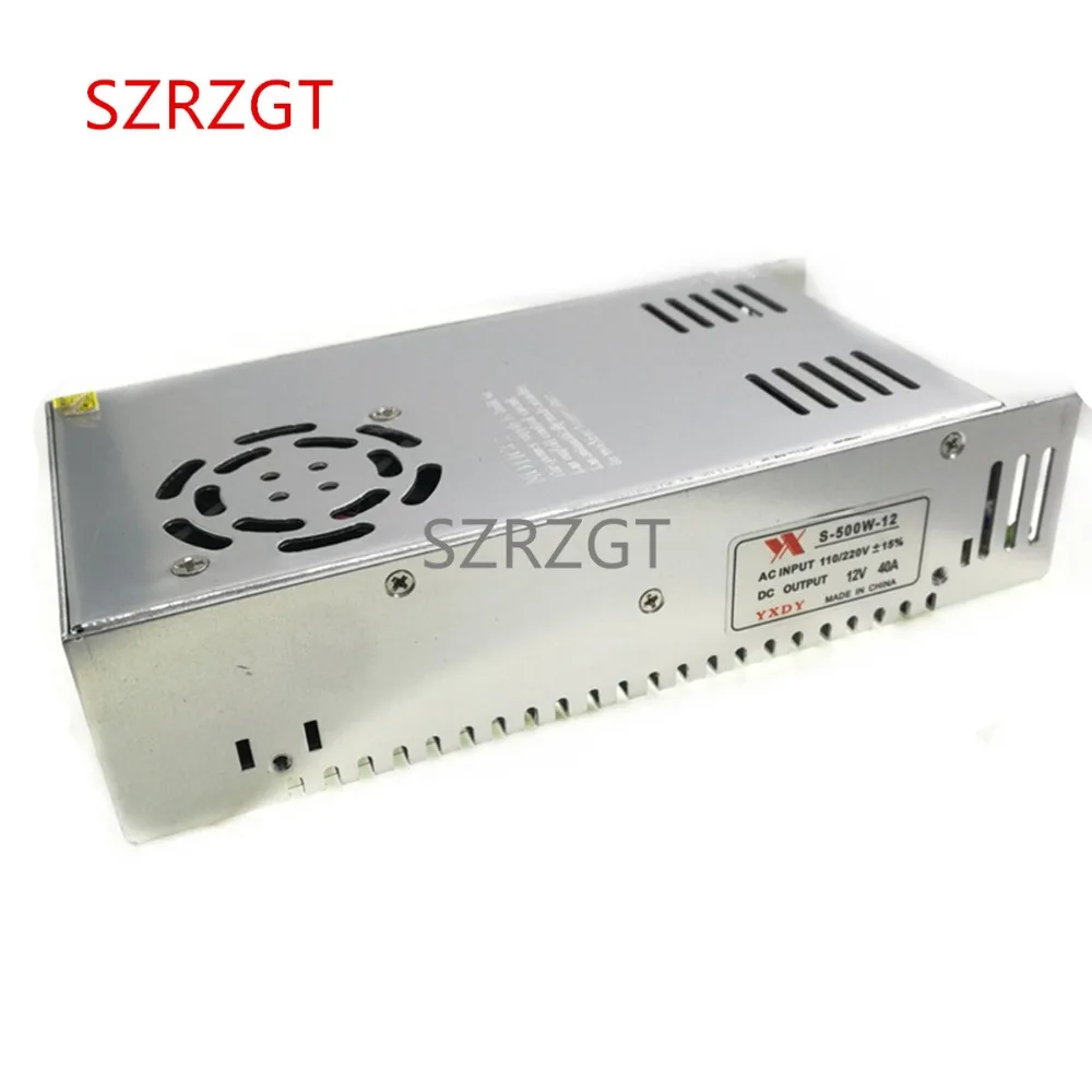 12 V 40A 480 W импульсный источник Питание драйвер для светодиодной ленты Дисплей AC110/220 V