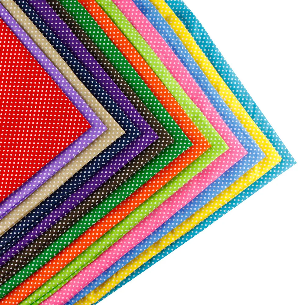 

158cm x half meter Point dot Print Plain Cotton Fabric for Home Textile Patchwork Quilted Fabrics