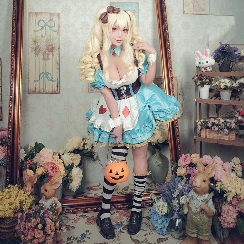 

[Nov. STOCK] 2018 Anime Fate/Grand Order Pirate Twins Gemini Anne Bonny Lolita Dress Cosplay Costume Halloween Free Shipping New