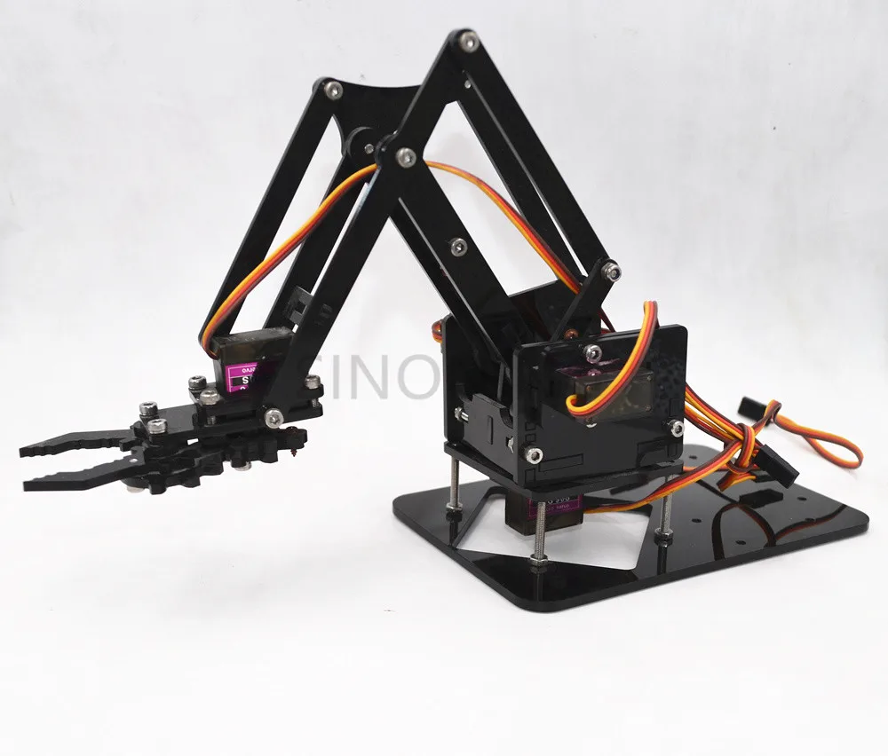 

Acrylic Mechanics Handle Robot 4 DOF arm arduino Created Learning Kit