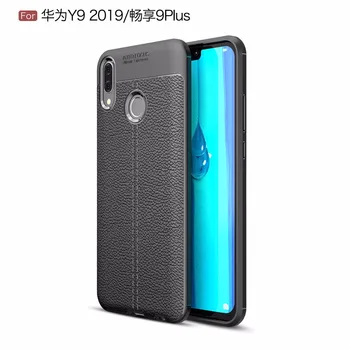 

20pcs/lot Litchi Striae TPU new design cover case for Huawei Y5 Y6 2018 Y6 Pro Y7 Y9 2019 phone cover case
