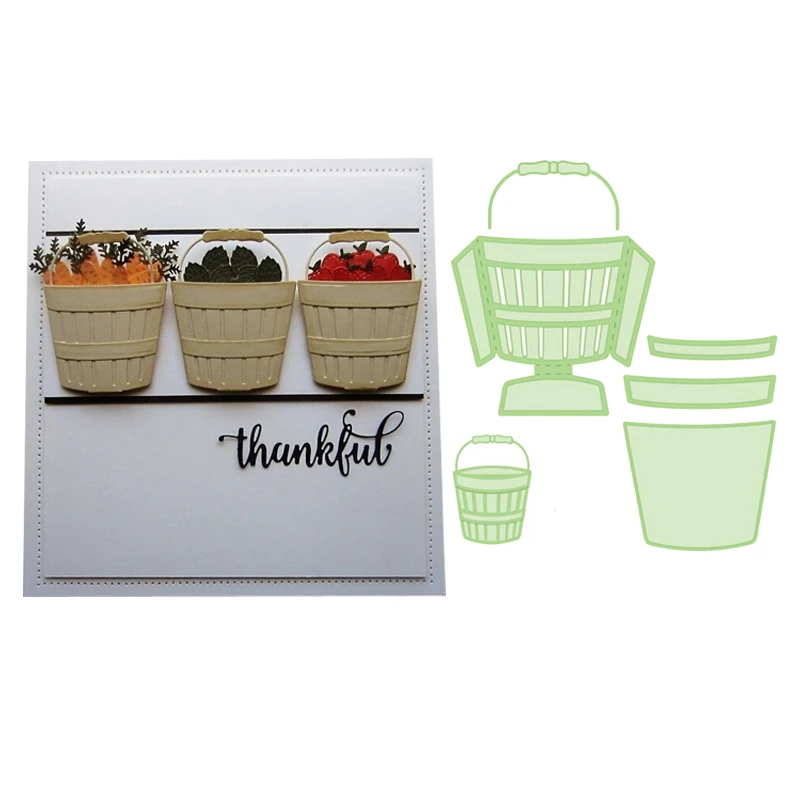 

Stitching Hand Bucket Metal Cutting Dies for DIY Scrapbooking Photo Album Embossing Paper Cards Decorative Craft 2018 New