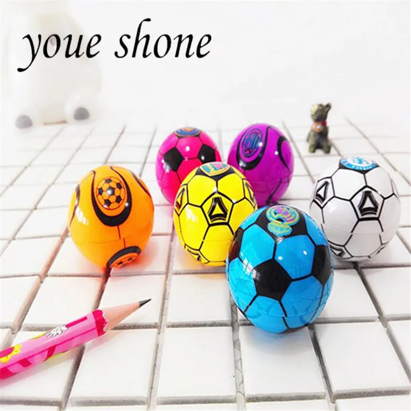 

3PCS Creative football styling Mini pencil sharpener kawaii stationery for pencil sharpeners student Stationery for kid