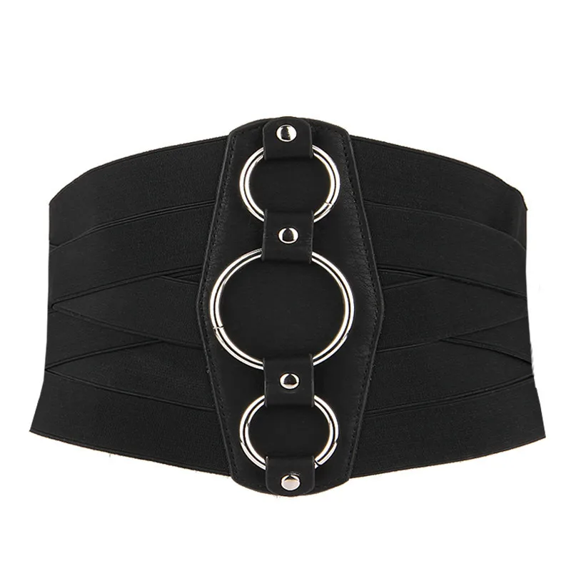 Elastic thin waist straps and ultra wide waist elastic decorative shirt