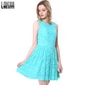 LAISIYI Черное Сетчатое прозрачное кружевное платье с цветочной вышивкой Vestido De Renda DR10120