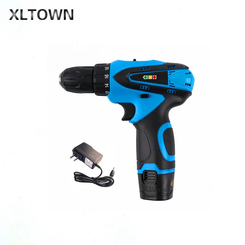 

Xltown the New 12V household Positive and Negative Adjust Rechargeable Dual-speed Lithium Battery Mini Electric Screwdriver tool