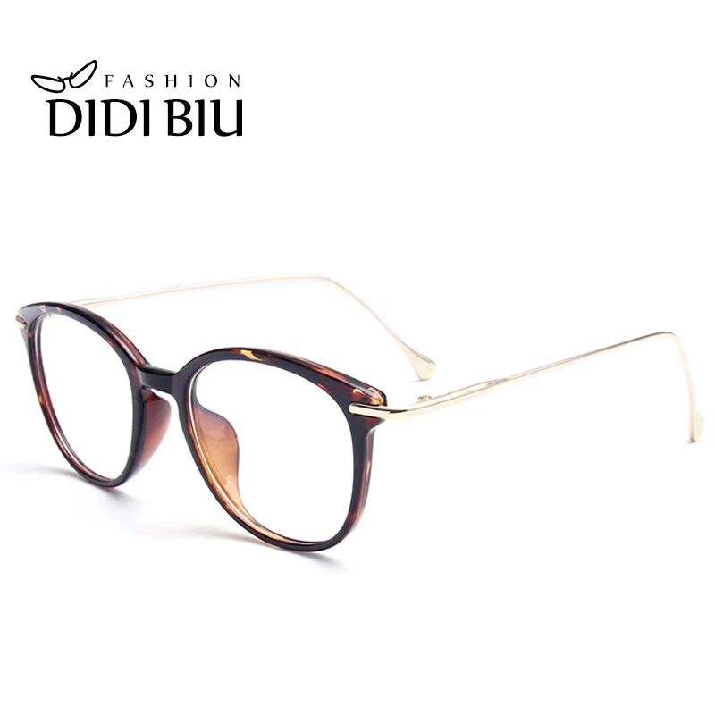 

DIDI Anti Blue Rays Computer Goggles eyeglass Women Leopard Optical Glasses TR90 Frame Retro Style Oversized Gafas De Sol U581
