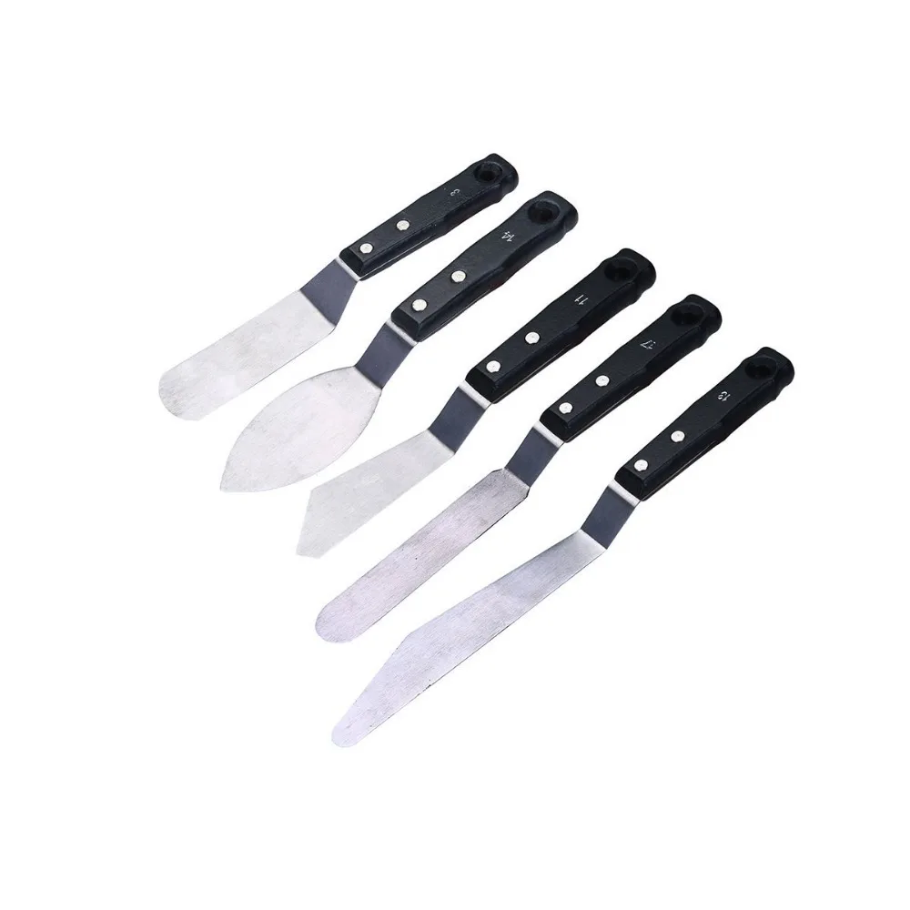 MEEDEN 5pcs/set Large Professional Artist Painting Palette Knife