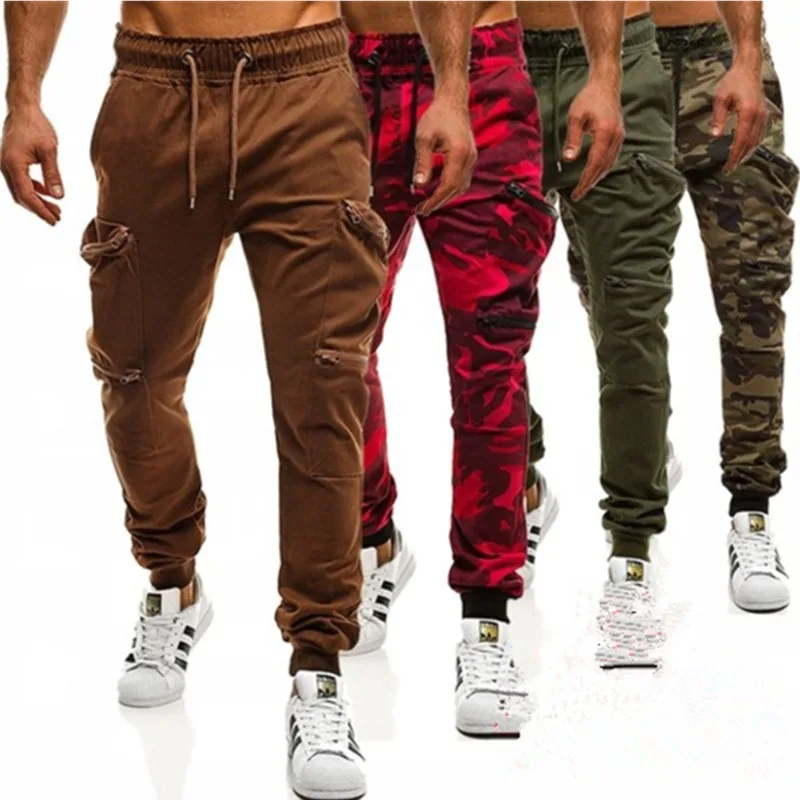 Новые стильные мужские камуфляжные комбинезоны с карманами, спортивные рабочие брюки Neu anziehen Herrenbekleidung