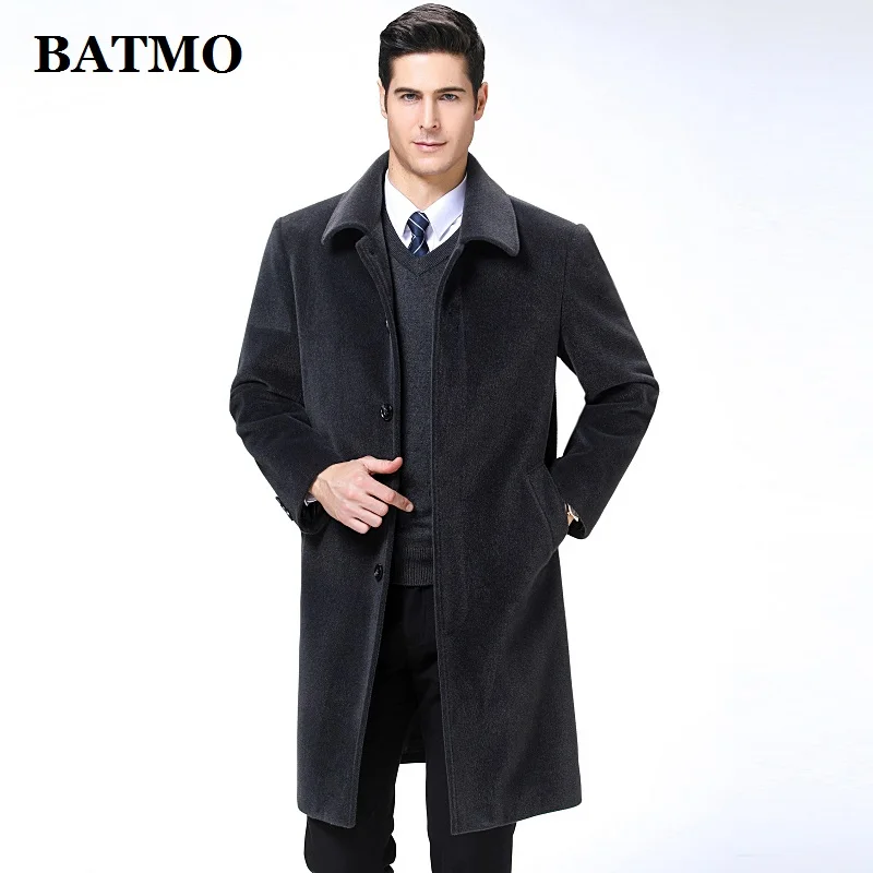 BATMO 2019 new arrival autumn&winter high quality cashmere long trench coat men,men's jackets,warm coat,plus-size M-XXXL,9188 BATMO 2019 new arrival autumn&winter high quality cashmere long trench coat men,men's jackets,warm coat,plus-size M-XXXL,9188