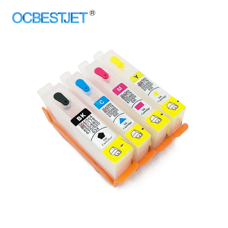 4 Colors For HP 934 935 Empty Refillable Ink Cartridge With Chip For HP Officejet Pro 6230 6830