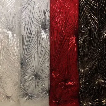 

African Lace Fabric 2018 High Quality French Net Embroidery Tulle Lace Fabric For Nigerian Wedding Party Dress ls11-11