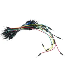 Перемычка Провода кабели 65 шт. Solderless гибкий макет линии провода с электролитическим покрытием для Arduino DIY Kit Raspberry Pi режим