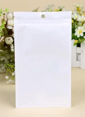

2000PCS High quality Multi Sizes White / Clear Self Seal Zipper Plastic Retail Packaging Packing Poly Bag Zip lock Package