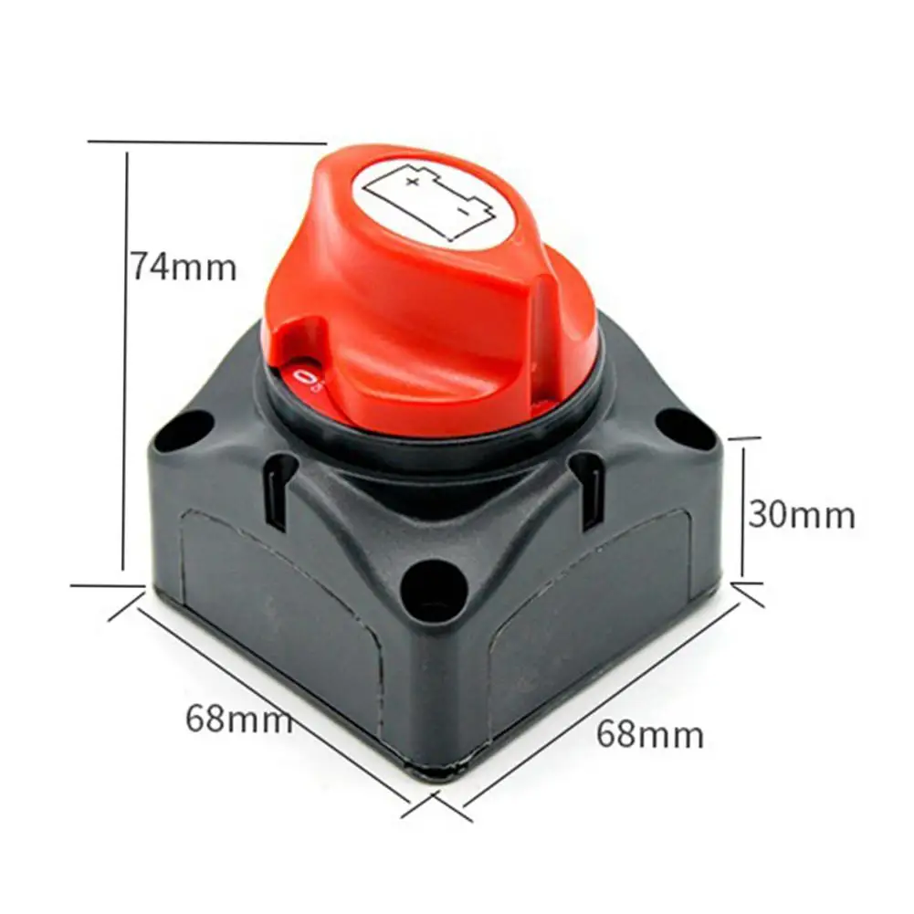 

LumiParty Car SUV RV Marine Boat 12V Battery Isolator Disconnect Rotary Switch Cut On/Off large current battery power switch r30