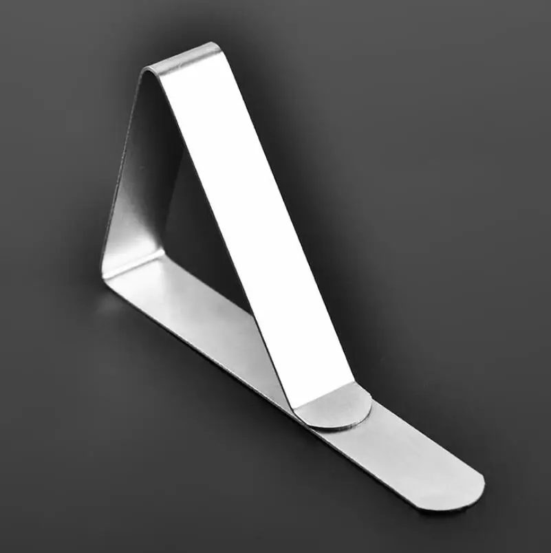 Stainless Steel Tablecloth Cover Clips Triangle Table Cloth Holder Clamps Practical Tools LX6580 | Дом и сад