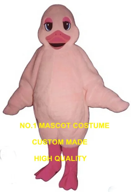 

Pink Duckling mascot costume wholesale adult size miss duck theme anime cosplay costumes carnival fancy dress kits 2744