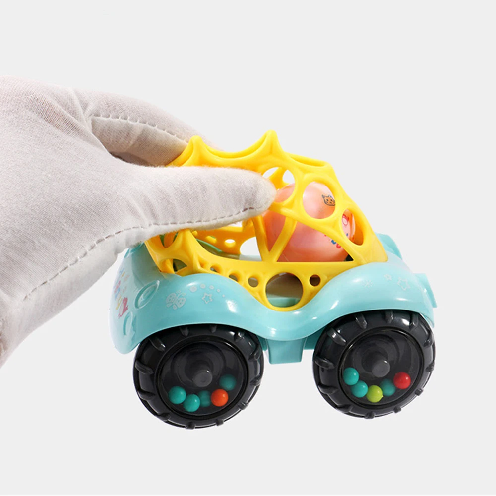 Детские пластиковые нетоксичные животные наручники, когда погремушка автомобиль погремушка игрушка музыка Колокольчик для детей цвет