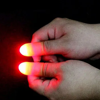 

LED Finger Lamp Thumbs Light Magic Light Prank Toy Tool For Hallowee