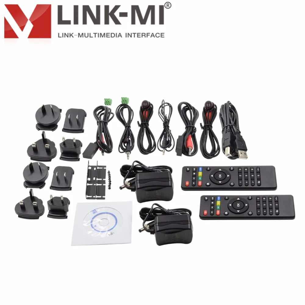LINK-MI EP57 120M 4K HDMI USB KVM 익스텐더 TCP/섬유 POE IR RS232 리모컨 2 20km