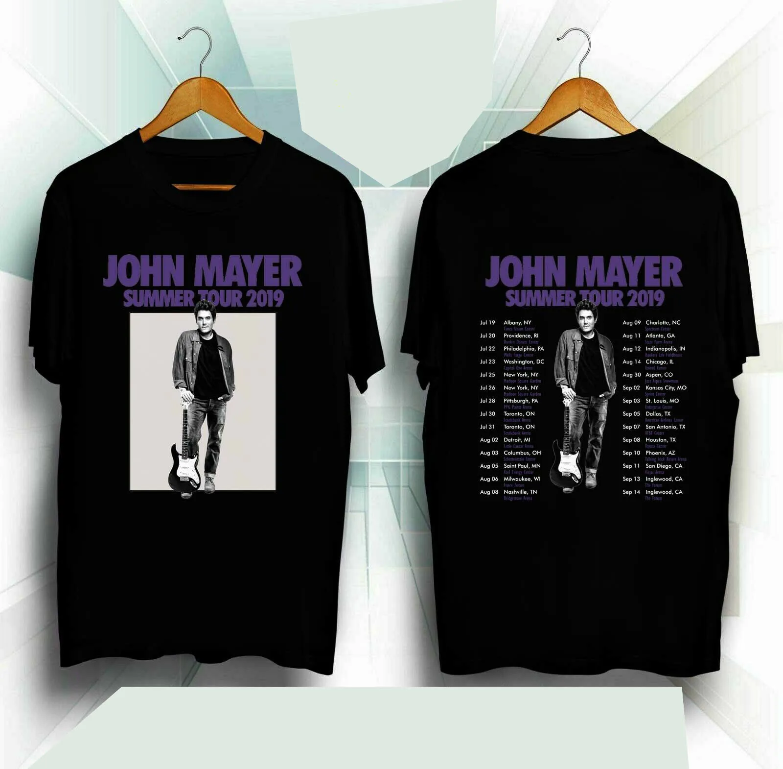 John mayer tour t shirt Clearance
