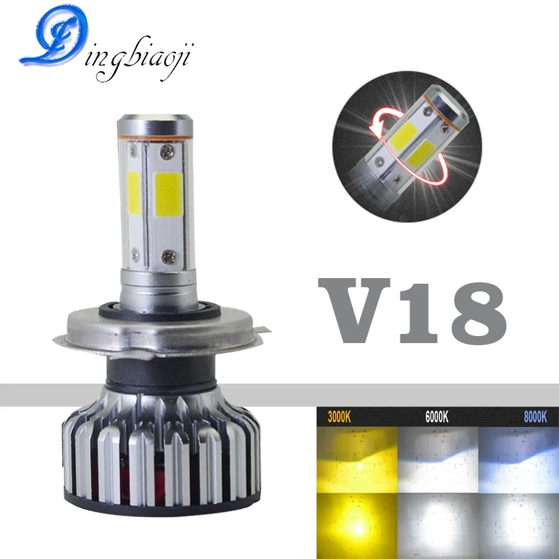 2X Super Bright H4 Led Bulb 12000LM 80W Cars H7 Led Headlights H8 H9 H11 9005 HB3 9006 BH4 12V Canbus Auto Fog Light 3 Colors 2X Super Bright H4 Led Bulb 12000LM 80W Cars H7 Led Headlights H8 H9 H11 9005 HB3 9006 BH4 12V Canbus Auto Fog Light 3 Colors