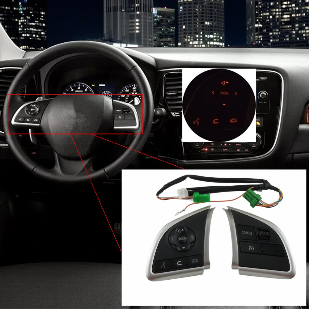 

For Mitsubishi L200 2015 Cruise Control Switch Steering Wheel Control Switch Button Audio Volume Switch