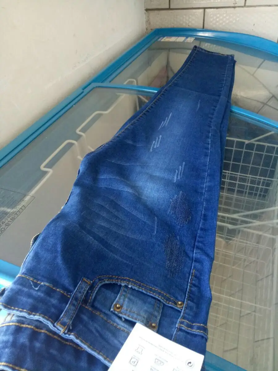 Женские обтягивающие джинсы с высокой талией, женские джинсовые брюки-карандаш черного цвета, эластичные синие джинсы-карандаш размера плюс