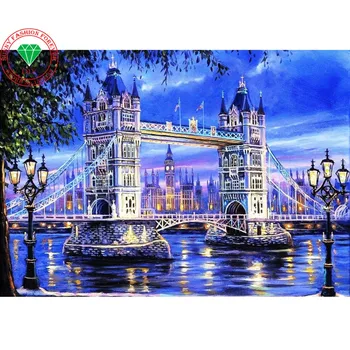 

3D DIY diamond Pattern Diamond Embroidery Landscape Needlework 5D Diamond Painting Cross Stitch Full Drill Rhinestones Painting