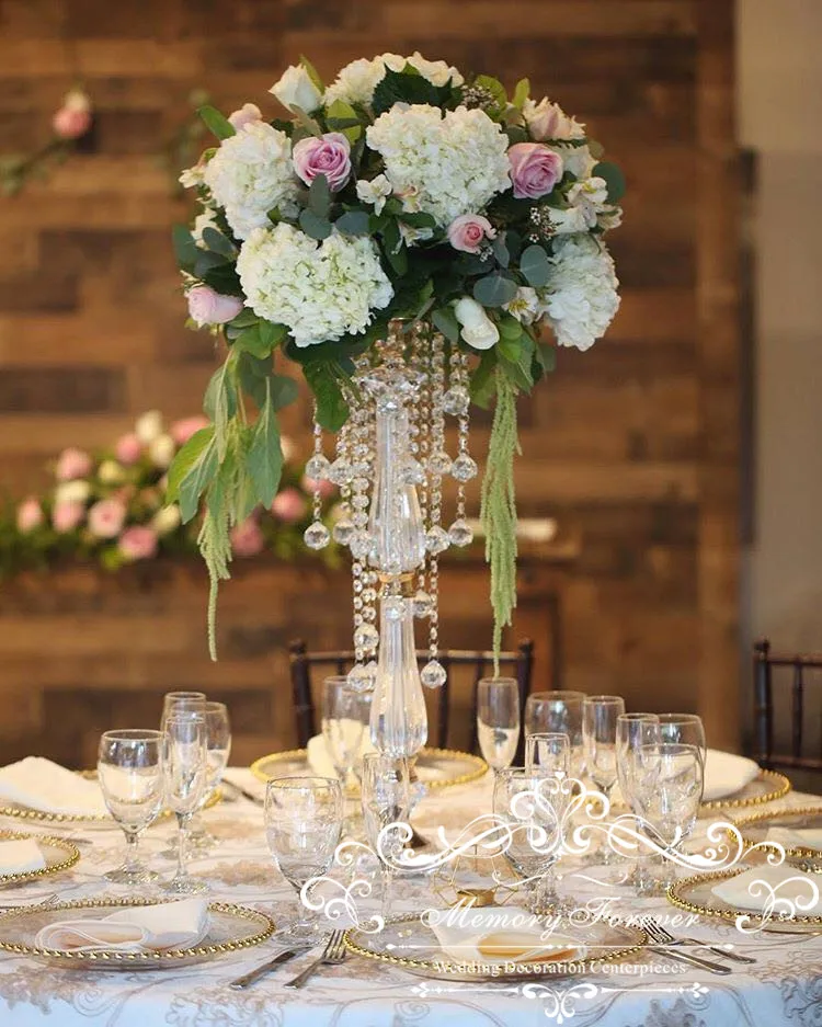 Ice Acrylic Crystal Vase Table Wedding Decorations Centerpieces 1KG 