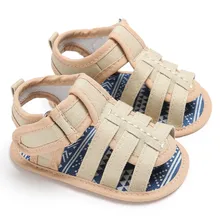 Летняя обувь для новорожденных; Нескользящие Детские сандалии на мягкой подошве; обувь для малышей