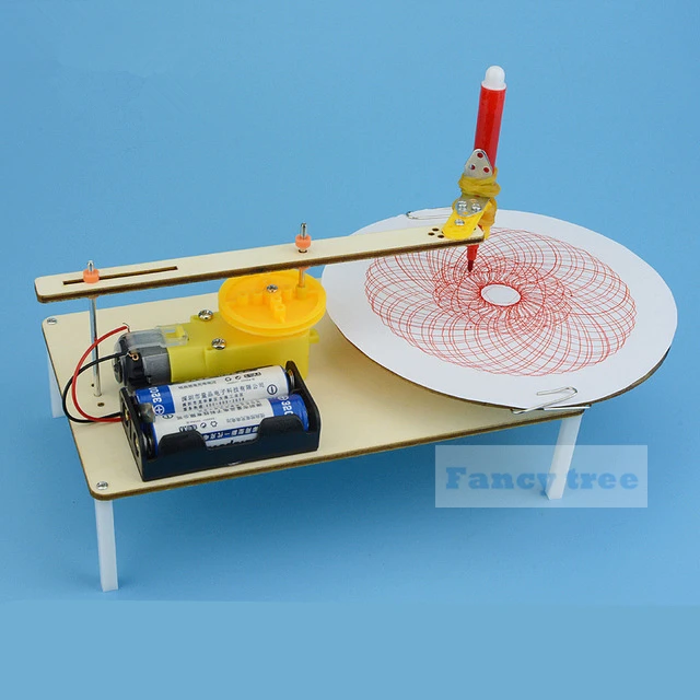 

DIY Electric Plotter Drawing Robot Science Experiments Kit Creative Educational Physical Toy kits Gift