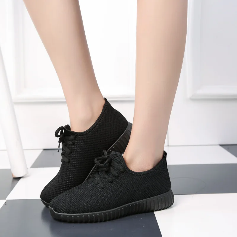 

Plus Size Women Casual Knitting Sock Sneakers Stretch Flat Platform Fashion Ladies Slip On Shoes Female Leisure Footwear fgb78