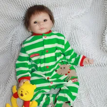 22 inch 55cm NPK Dolls Reborn Baby Boy Dolls Handmade Realistic Soft Silicone baby Alive Newborn Bonecas