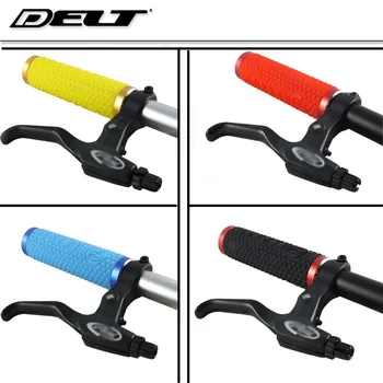 

Downhill MTB Mountain Road Bicycle Cycling bike handlebar grip silicone & aluminum 22.2 X 125mm blue Yellow black Accessories