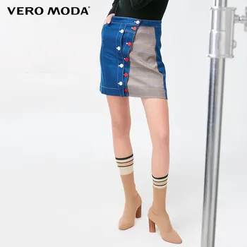 

Vero Moda New Women's Street Style Decorative Buttons Assorted Colors High Waist Denim Skirt | 318337521