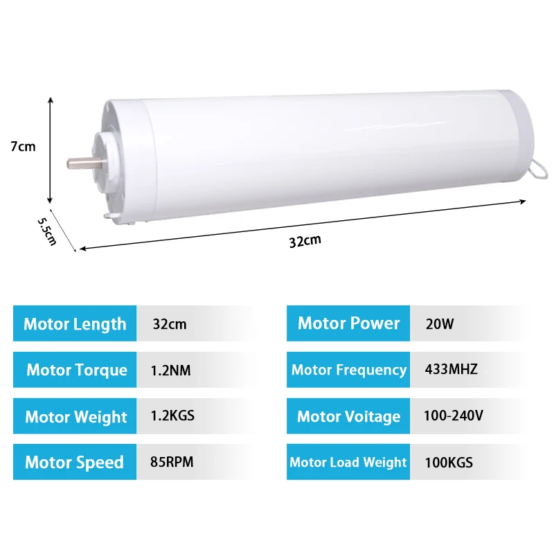 5 проводов автоматический Электрический мотор для занавесок открытый закрытый оконный моторный двигатель 433 МГц пульт дистанционного управления для умного дома