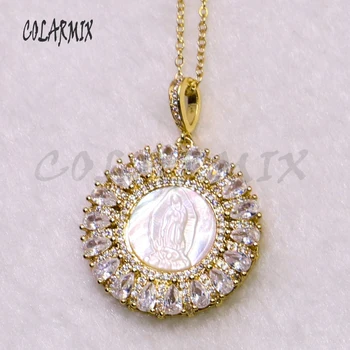 

5 strands Virgin Mary pendants necklace Baroque pendant necklace fashion jewelry wholesale jewelry gift for women gems 5237