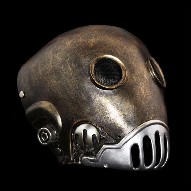 

Hellboy Clockwork Robot Man Mask Horror Full Face Alien Resin Mask Facial Masquerade Halloween Cosplay Costume Party